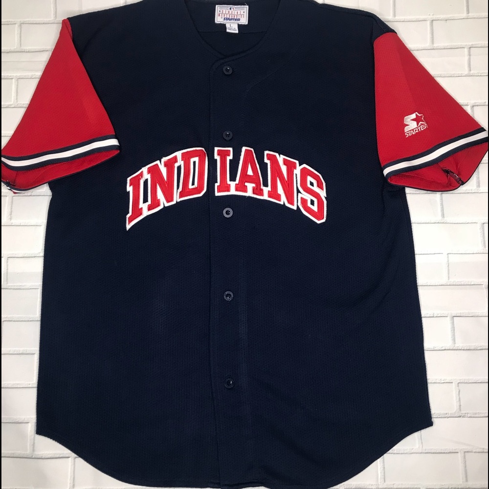 VTG David Justice Cleveland Indians Starter # 33